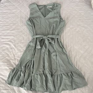 Calvin Klein Sage Green Sleeveless Mini Dress